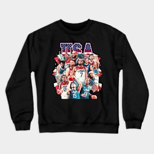 Usa Dream Team Nba Basketball Crewneck Sweatshirt